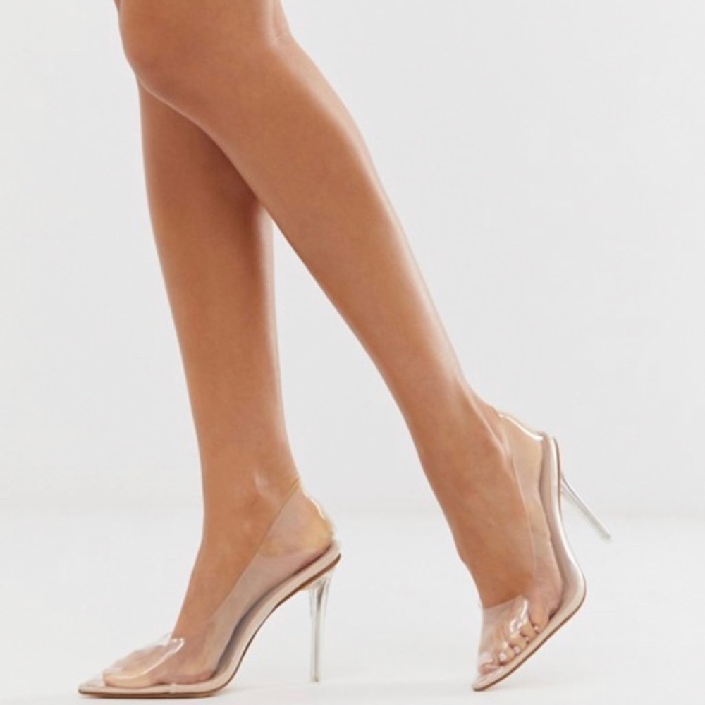 Public Desire Drank Clear Pumps